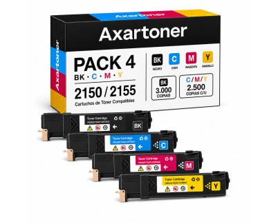 Compatible Pack x4 Dell 2150 / 2155 Cartuchos de Toner