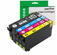 Compatible Pack x 4 Epson 407 Cartuchos de Tinta para WorkForce Pro WF-4745