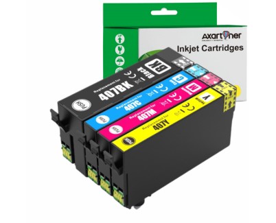 Compatible Pack x 4 Epson 407 Cartuchos de Tinta para WorkForce Pro WF-4745