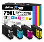 Compatible Pack x4 Epson 79XL - T7901 / T7902 / T7903 / T7904 Cartuchos de Tinta para WF-4630DWF, WF-4640DTWF, WF-5110DW, WF-5190DW, WF-5620DWF, WF-5690DWF