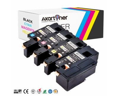 Compatible Pack x4 Epson Aculaser C1700 / C1750 / CX17 Cartuchos de Toner