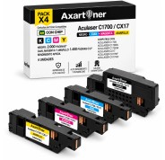 Compatible Pack x4 Epson Aculaser C1700 / C1750 / CX17 Cartuchos de Toner