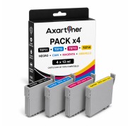 Compatible Pack x4 Epson T0711 / T0712 / T0713 / T0714 Cartuchos de Tinta