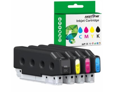 Compatible Pack x4 Epson T08G1 / G2 / G3 / G4 Cartuchos de Tinta Pigmentada para Epson WorkForce Enterprise AM-C5000 / AM-C6000