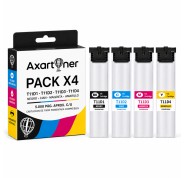 Compatible Pack x4 Epson T11D1 / T11D2 / T11D3 / T11D4 Cartuchos de Tinta Pigmentada para Epson WorkForce Pro WF-C539DW / WF-C5890DWF