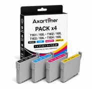 Compatible Pack x4 Epson T1631 / T1632 / T1633 / T1634 - 16XL Cartuchos de Tinta