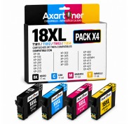 Compatible Pack x4 Epson T1811 / T1812 / T1813 / T1814 - 18XL Cartuchos de Tinta