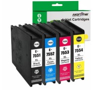 Compatible Pack x 4 Epson T7551 / T7552 / T7553 / T7554 Cartuchos de Tinta Pigmentada