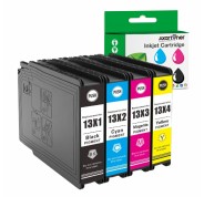 Compatible Pack x4 Epson WorkForce Pro EM-C7100DWF / EP-C7000DW Cartuchos de Tinta Pigmentada T13X1 / T13X2 / T13X3 / T13X4