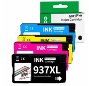 Compatible Pack x4 HP 937e XL Cartuchos de Tinta 6C400NE para HP OfficeJet Pro 9110 / 9117 / 9120 / 9122 / 9123 / 9125 / 9128 / 9130 / 9132 / 9133 / 9135 / 9720 / 9730