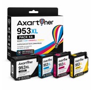 Compatible Pack x4 HP 953XL - Chip Actualizado reforzado contra actualizaciones - Cartuchos de Tinta