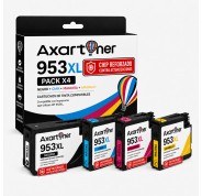 Compatible Pack x4 HP 953XL - Chip Actualizado reforzado contra actualizaciones - Cartuchos de Tinta