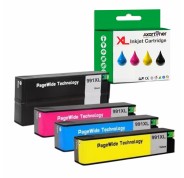 Compatible Pack x4 HP 991X / 991A Cartuchos de Tinta Pigmentada para PageWide Color 755dn 774dn 779dn / PageWide Managed P77740z P77750z / PageWide Pro 750dw MFP 772dn MFP 772hn MFP 774dn MFP 777z MFP 777zs MFP 779dn