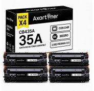 Compatible Pack x4 HP CB435A / 35A Negro Cartucho de Toner para HP LaserJet P1000 P1002 P1005 P1006 P1007 P1009 P1008