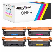 Compatible Pack x4 HP CE400X / CE401A / CE402A / CE403A Cartuchos de Toner 507X - 507A