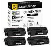Compatible Pack x4 HP CE505X / 05X Negro Cartucho de Toner para HP LaserJet P2030 P2055 P2035N P2035 P2055D P2055DN P2055X