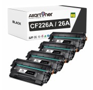 Compatible Pack x4 HP CF226A / 26A Negro Cartuchos de Toner para HP LaserJet Pro M402, MFP M426