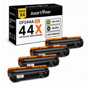 Compatible Pack x4 HP CF244A XL / 44A XL Negro Cartucho de Toner (alta capacidad / jumbo) para HP LaserJet Pro M14a M14w M15a M15W M27a M27w MFP M28a MPF M28w