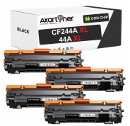 Compatible Pack x4 HP CF244A XL / 44A XL Negro Cartucho de Toner (alta capacidad / jumbo) para HP LaserJet Pro M14a M14w M15a M15W M27a M27w MFP M28a MPF M28w