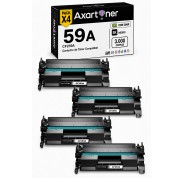 Compatible Pack x4 HP CF259A / 59A - CON CHIP - Negro Cartucho de Toner para HP LaserJet Pro M304a, M404dn, M404dw, M404n, MFP M428dw, MFP 428fdn, MFP M428fdw, Enterprise M406dn, MFP M430f
