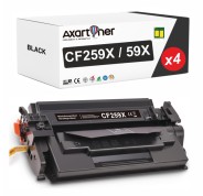 Compatible Pack x4 HP CF259X / 59X - CON CHIP ACTUALIZADO - Negro Cartucho de Toner para HP LaserJet Pro M304, M404, MFP M428