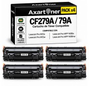Compatible Pack x4 HP CF279A / 79A Negro Cartucho de Toner para HP LaserJet Pro M12a / M12w / MFP M26a / MFP M26nw