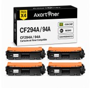 Compatible Pack x4 HP CF294A / 94A Negro Cartucho de Toner para HP LaserJet Pro M118 M118dw MFP M148 M148dw M148fdw M149fdw