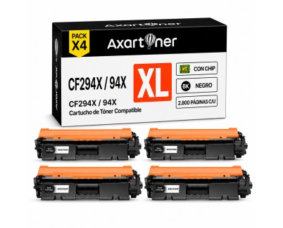 Compatible Pack x4 HP CF294X / 94X Negro Cartucho de Toner para HP LaserJet Pro M118 M118dw MFP M148 M148dw M148fdw M149fdw