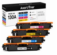 Compatible Pack x4 HP CF350A / CF351A / CF352A / CF353A / 130A Cartuchos de Toner para HP Color LaserJet Pro MFP M176 M176FN M177 M177FW M176n