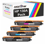 Compatible Pack x4 HP CF350A / CF351A / CF352A / CF353A Cartuchos de Toner 130A para HP MFP M176n / MFP 177fw
