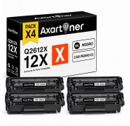 Compatible Pack x4 HP Q2612X / 12X Negro Cartucho de Toner para HP LaserJet 1010 1012 1015 1018 1020 1022 1022n 1022nw 3020 3030 3050 3052 3055 M1005 M1005mfp M1319 M1319f