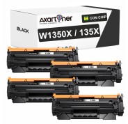 Compatible Pack x4 HP W1350X / 135X - CON CHIP - Negro Cartucho de Toner (NO usar en HP+ / Serie E) para HP LaserJet M209dw, MFP M234sdw, MFP M234sdn, MFP M234dw