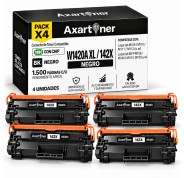 Compatible Pack x4 HP W1420A XL / 142X - CON CHIP - Negro Cartucho de Toner (NO usar en impresoras que terminan en E) para HP LaserJet MFP M140w LaserJet M110w M110 M140 M140w M139w