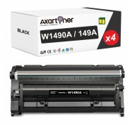 Compatible Pack x4 HP W1490A / 149A - CON CHIP - Negro Cartucho de Toner (NO usar en impresoras terminan en E) para HP LaserJet Pro 4001 / 4002 / 4003 / 4004 / MFP 4101 / MFP 4102 / MFP 4103 / MFP 4104