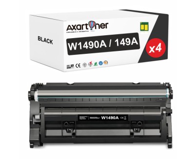 Compatible Pack x4 HP W1490A / 149A - CON CHIP - Negro Cartucho de Toner (NO usar en impresoras terminan en E) para HP LaserJet Pro 4001 / 4002 / 4003 / 4004 / MFP 4101 / MFP 4102 / MFP 4103 / MFP 4104