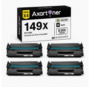 Compatible Pack x4 HP W1490X / 149X - CON CHIP - Negro Cartucho de Toner (NO usar en impresoras terminan en E) para HP LaserJet Pro 4002d 4002dn 4002dw 4002n MFP 4102dw MFP 4102fdn MFP 4102fdw MFP 4103dw MFP 4103fdn