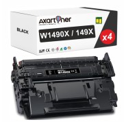 Compatible Pack x4 HP W1490X / 149X - CON CHIP - Negro Cartucho de Toner (NO usar en impresoras terminan en E) para HP LaserJet Pro 4001 / 4002 / 4003 / 4004 / MFP 4101 / MFP 4102 / MFP 4103 / MFP 4104