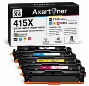 Compatible Pack x4 HP W2030X / 31X / 32X / 33X - 415X - CON CHIP - Cartuchos de Toner para HP Color LaserJet Pro M454dn M454dw M454nw MFP M479dw M479fdn M479fdw M479fnw Enterprise M455dn MFP M480f