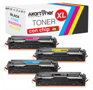 Compatible Pack x4 HP W2190X / W2191X / W2192X / W2193X / 219X - CON CHIP - Cartuchos de Toner para HP Color LaserJet Pro 3202 / MFP 3302