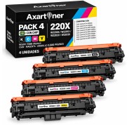Compatible Pack x4 HP W2200X / W2201X / W2202X / W2203X / 220X - con chip - Cartuchos de Toner  para HP Color LaserJet Pro HP 4202dn, 4202dw, MFP 4302dw, MFP 4302fdn, MFP 4302fdw, MFP 4303dw, MFP 4303fdn, MFP 4303fdw