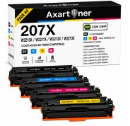 Compatible Pack x4 HP W2210X / W2211X / W2212X / W2213X - CON CHIP - Cartuchos de Toner 207X para HP Color LaserJet Pro M255dw, M255nw, MFP M282nw, MPF M283cdw, MFP M283fdn, MFP M283fdw