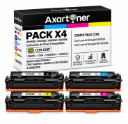 Compatible Pack x4 HP W9090MC W9091MC W9092MC W9093MC Cartuchos de Toner para HP Color LaserJet Managed E45028dn / MFP E47528f