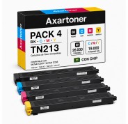 Compatible Pack x4 Konica Minolta Bizhub C203 / C253 Cartuchos de Toner TN-213 / TN213