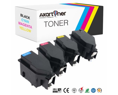 Compatible Pack x4 Konica Minolta Bizhub C3320i Cartuchos de Toner TNP80K - TNP80C - TNP80M - TNP80Y