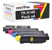 Compatible Pack x4 Kyocera TK5140 Cartuchos de Toner para Kyocera Ecosys M6030cdn M6530cdn P6130cdn