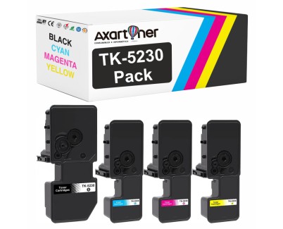 Compatible Pack x4 Kyocera TK5220 / TK5230 Cartuchos de Toner