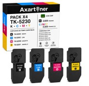 Compatible Pack x4 Kyocera TK5220 / TK5230 Cartuchos de Toner para Ecosys M5521cdn M5521cdw P5021 P5021cdn P5021cdw