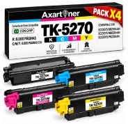 Compatible Pack x4 Kyocera TK5270 Cartuchos de Toner para Kyocera Ecosys M6230cidn M6630cidn P6230cdn