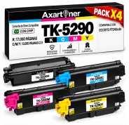 Compatible Pack x4 Kyocera TK5290 Cartuchos de Toner TK-5290 para Kyocera Ecosys P7240 cdn