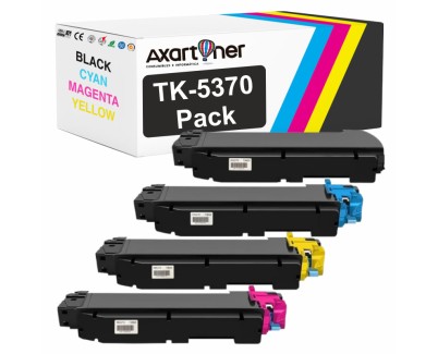 Compatible Pack x4 Kyocera TK5370 Cartuchos de Toner para Kyocera ECOSYS MA3500cix / MA3500cifx / PA3500cx